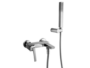 LUCE 84002 - External bathtub mixer with hand shower _ Rubinetterie Frattini